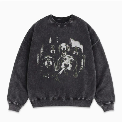 Funny Smoking Dachshund Dog Sweatshirt