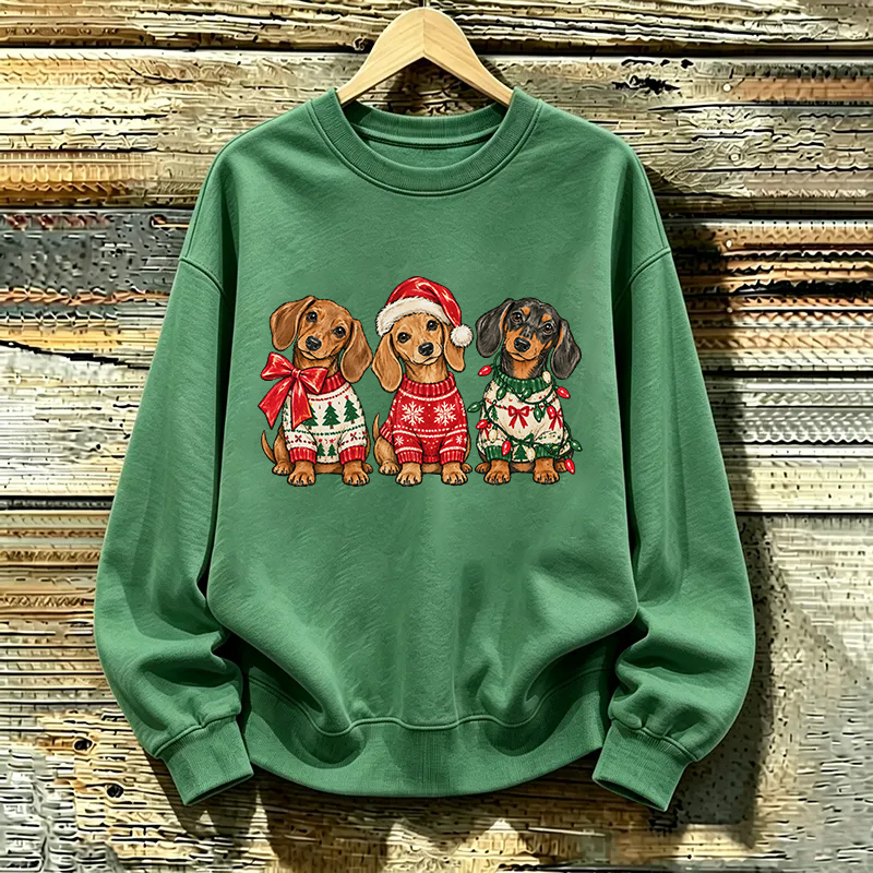 Christmas Dachshund Dog Sweatshirt
