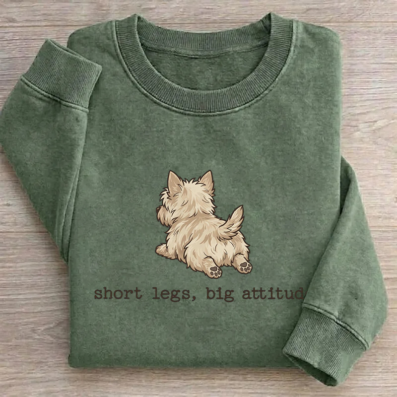 Funny Cairn Terrier Dog Short Legs Big Attitude Sweatshirt