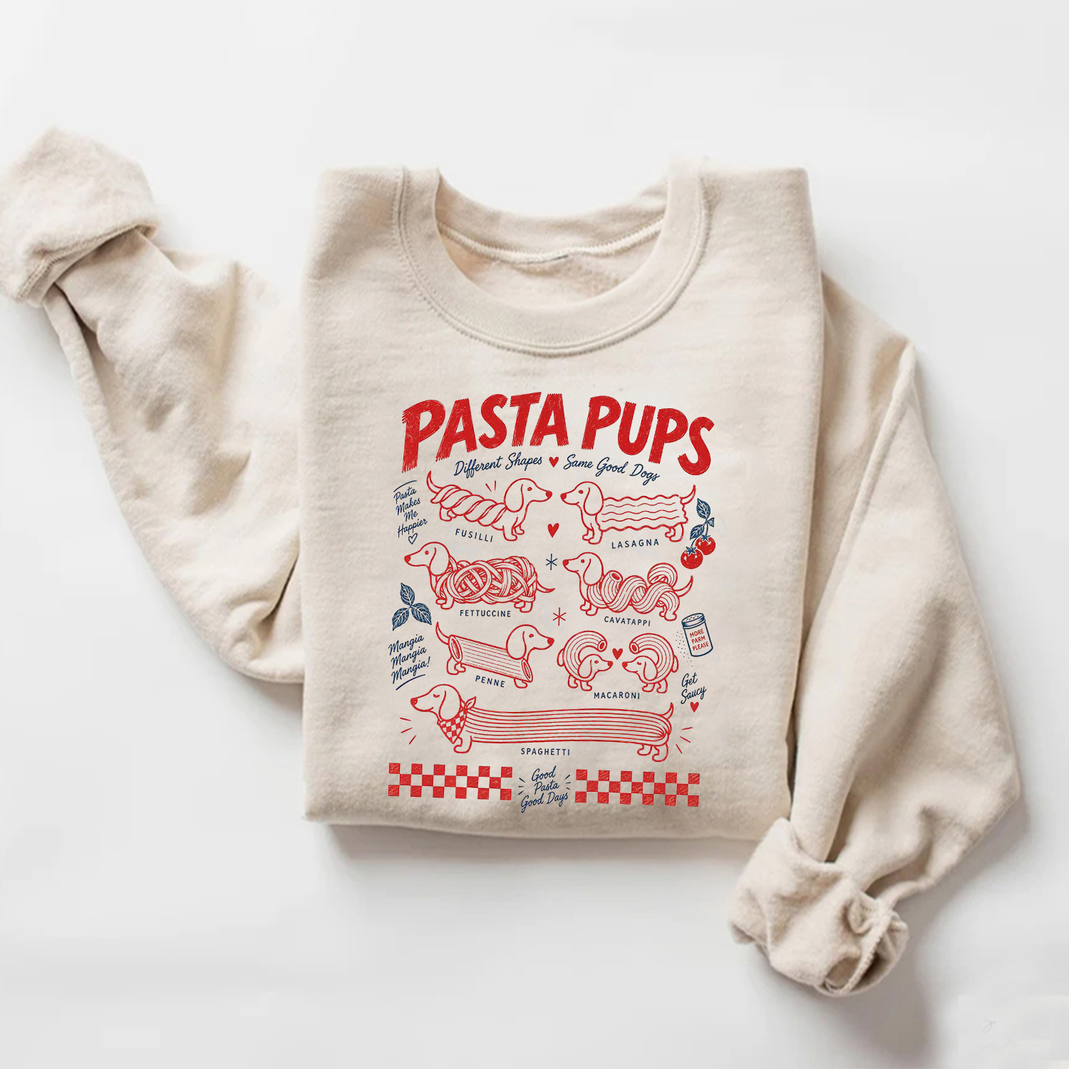 Pasta Pups Dachshund Sweatshirt