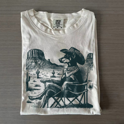 Vintage Doberman Western T-shirt