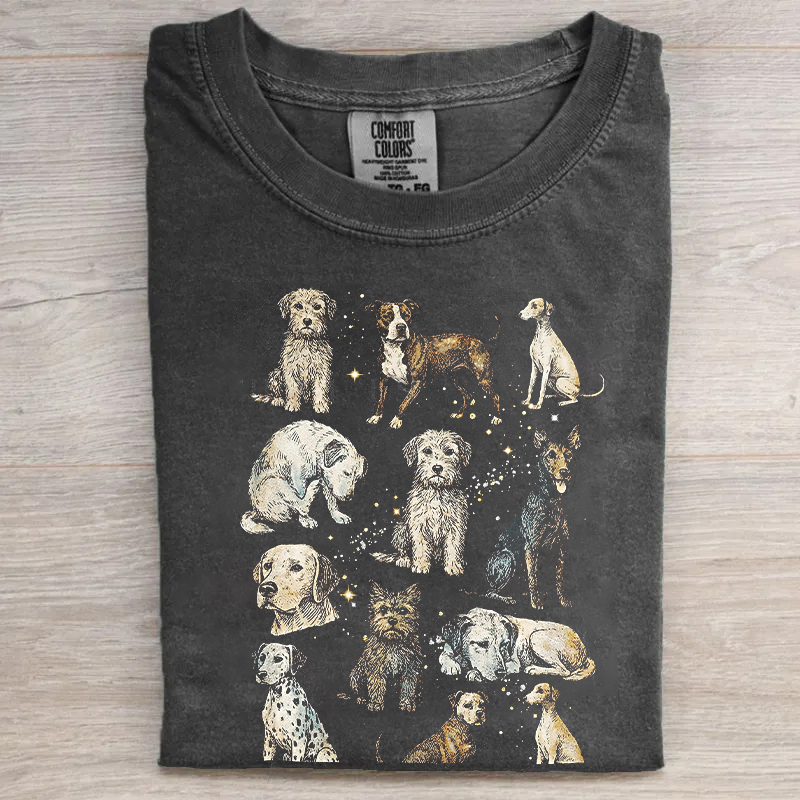 Vintage Dog 90s Graphic Style T-shirt