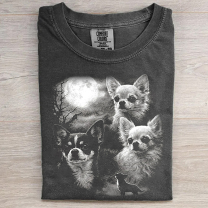 Chihuahua Full Moon Vintage T-shirt