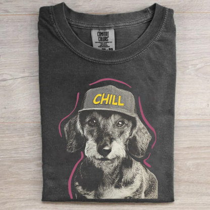 Chill Dachshund Graphic T-shirt