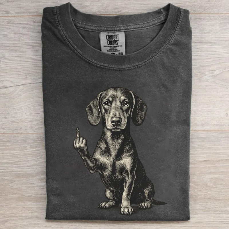 Savage Dachshund Graphic T-shirt