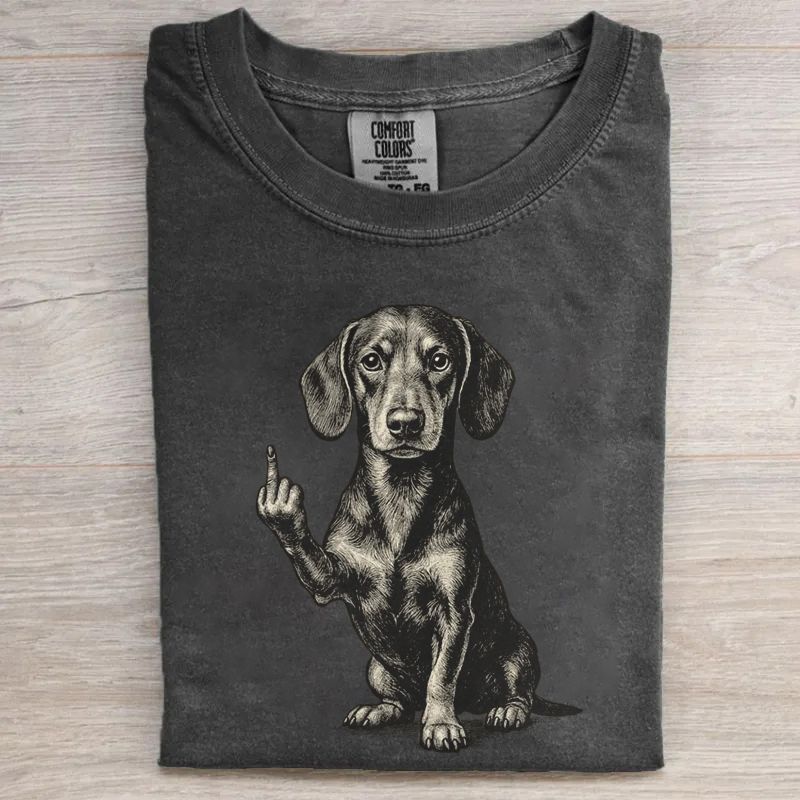 Savage Dachshund Graphic T-shirt