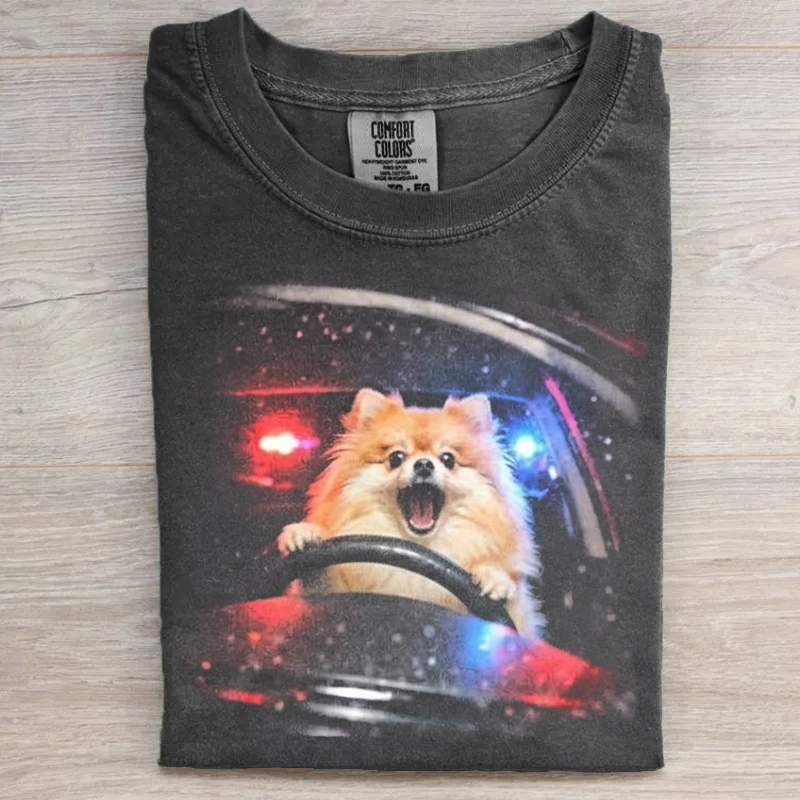 Vintage Pomeranian Memes Graphic T-shirt