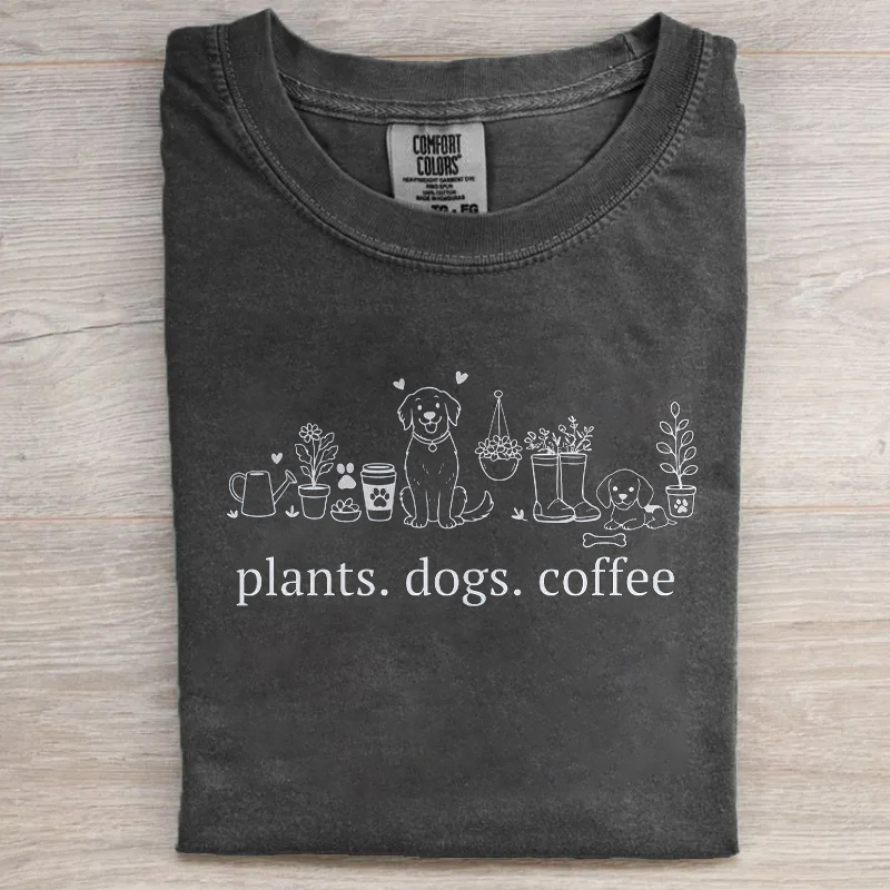 Plant and Dog Lover T-shirt