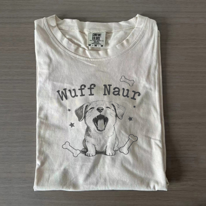 Funny Dog Wuff Naur Meme T-shirt