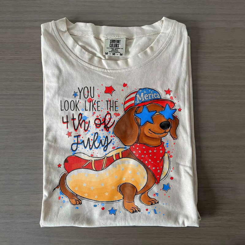 Dachshund 4th of July T-shirt