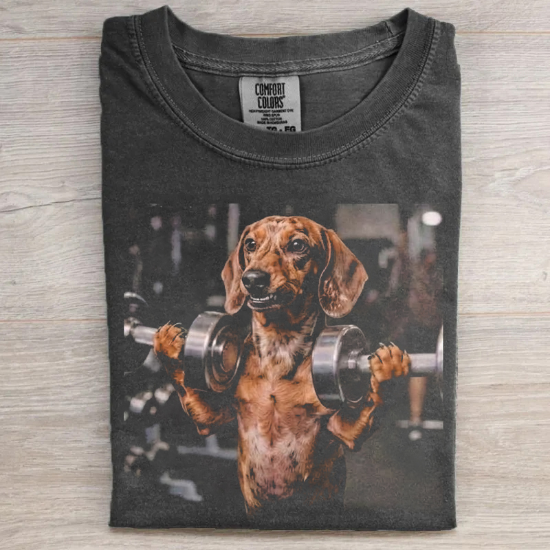 Dachshund Workout Graphic T-shirt