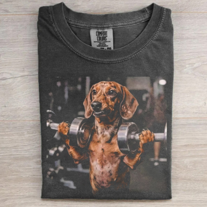Dachshund Workout Graphic T-shirt
