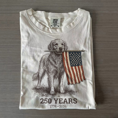 Golden Retriever Patriotic T-shirt