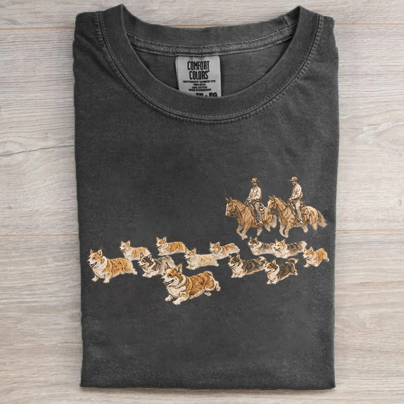 Western Corgi T-shirt
