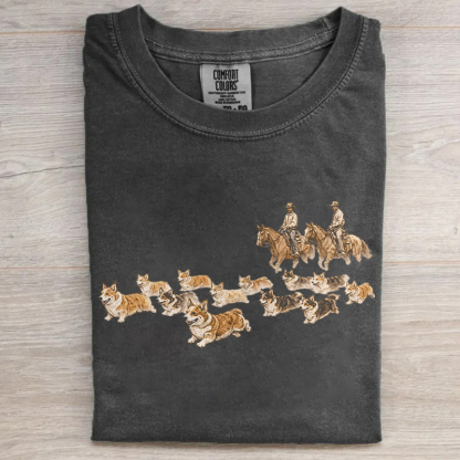 Western Corgi T-shirt
