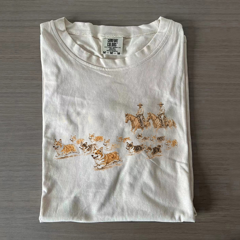 Western Corgi T-shirt