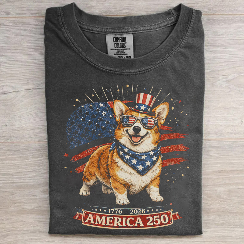 Patriotic Corgi T-shirt