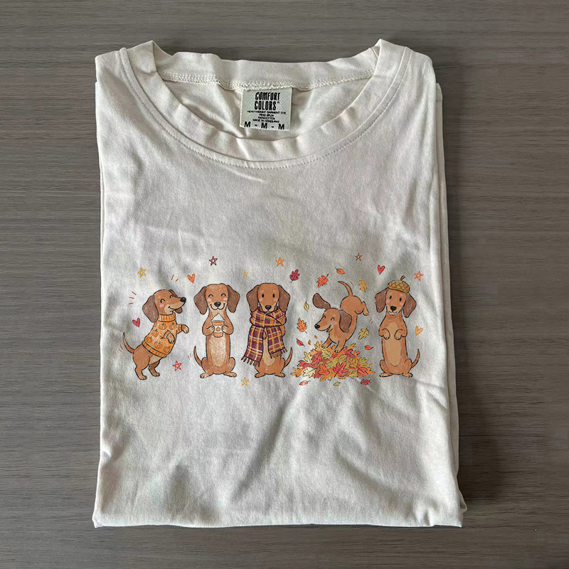 Fall Dachshund T-shirt