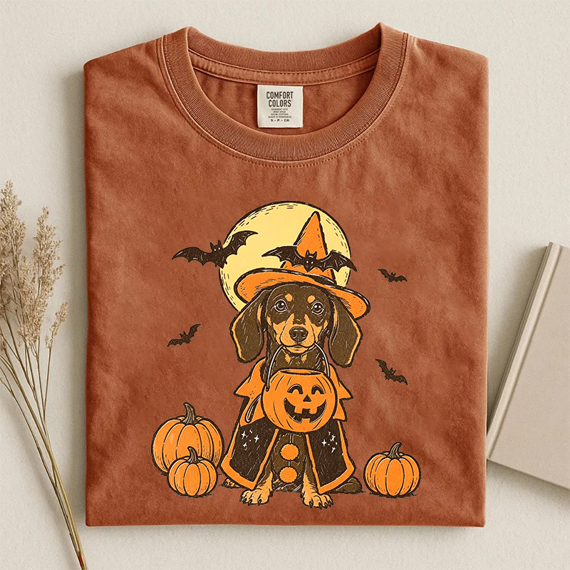 Halloween Dachshund T-shirt