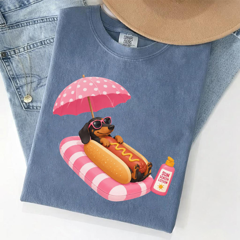 Funny Dachshund Hot Dog T-shirt