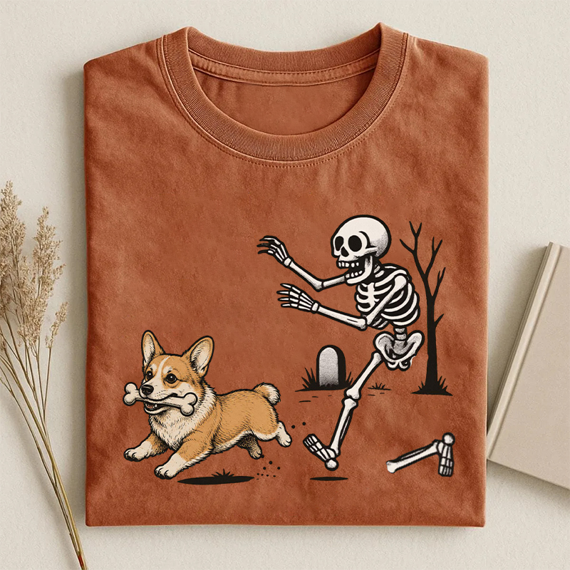 Halloween Corgi Dog T-shirt