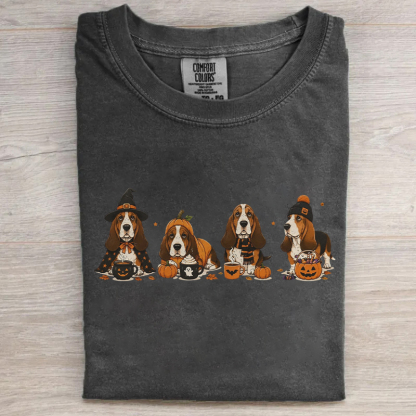 Basset Hound Halloween T-shirt
