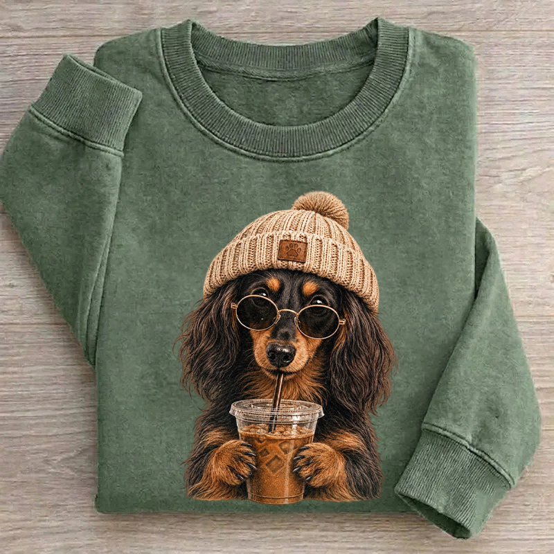 Long-Haired Dachshund  Sweatshirt