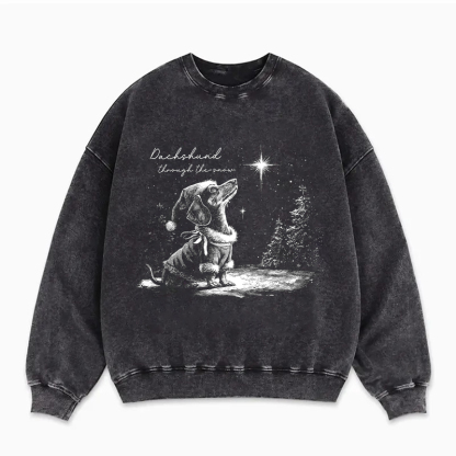 Cute Christmas Dachshund Sweatshirt