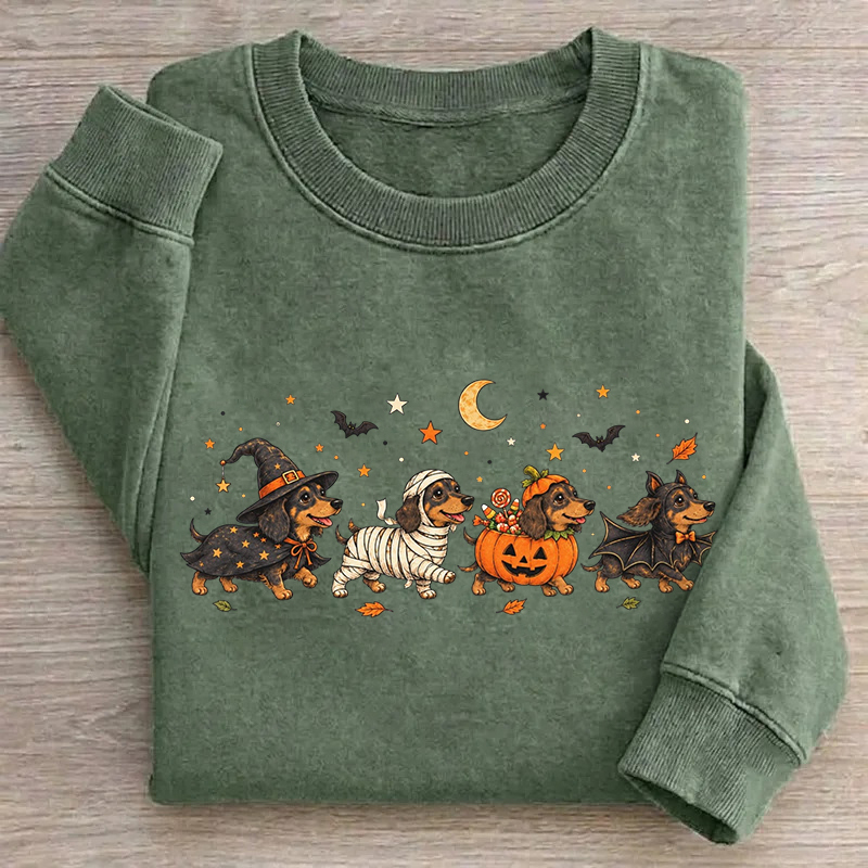 Halloween Dachshund Dog Sweatshirt