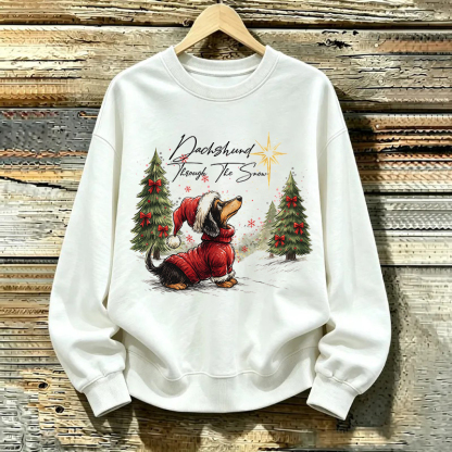 Cute Christmas Dachshund Sweatshirt