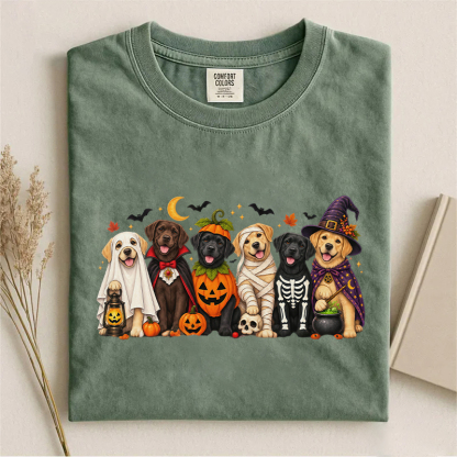 Spooky Halloween Labrador Retriever Dog T-shirt