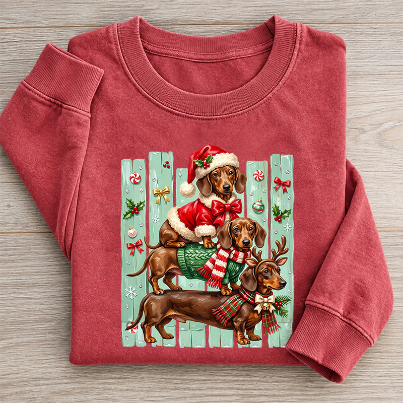 Christmas Dachshund Sweatshirt