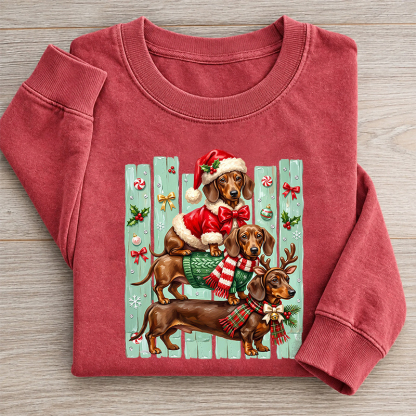 Christmas Dachshund Sweatshirt