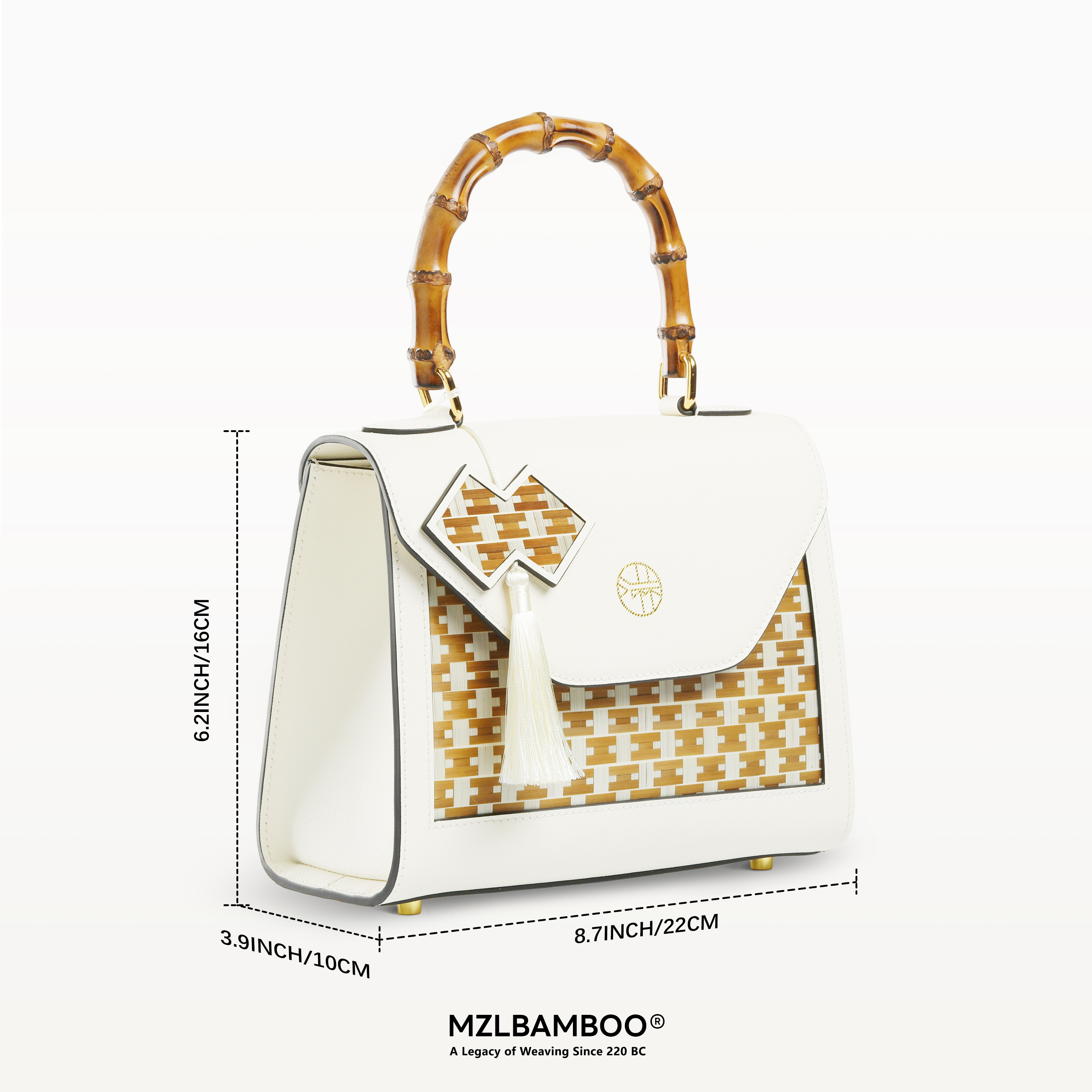 Bamboo Handbag Women's Leather Bag High-quality Leather