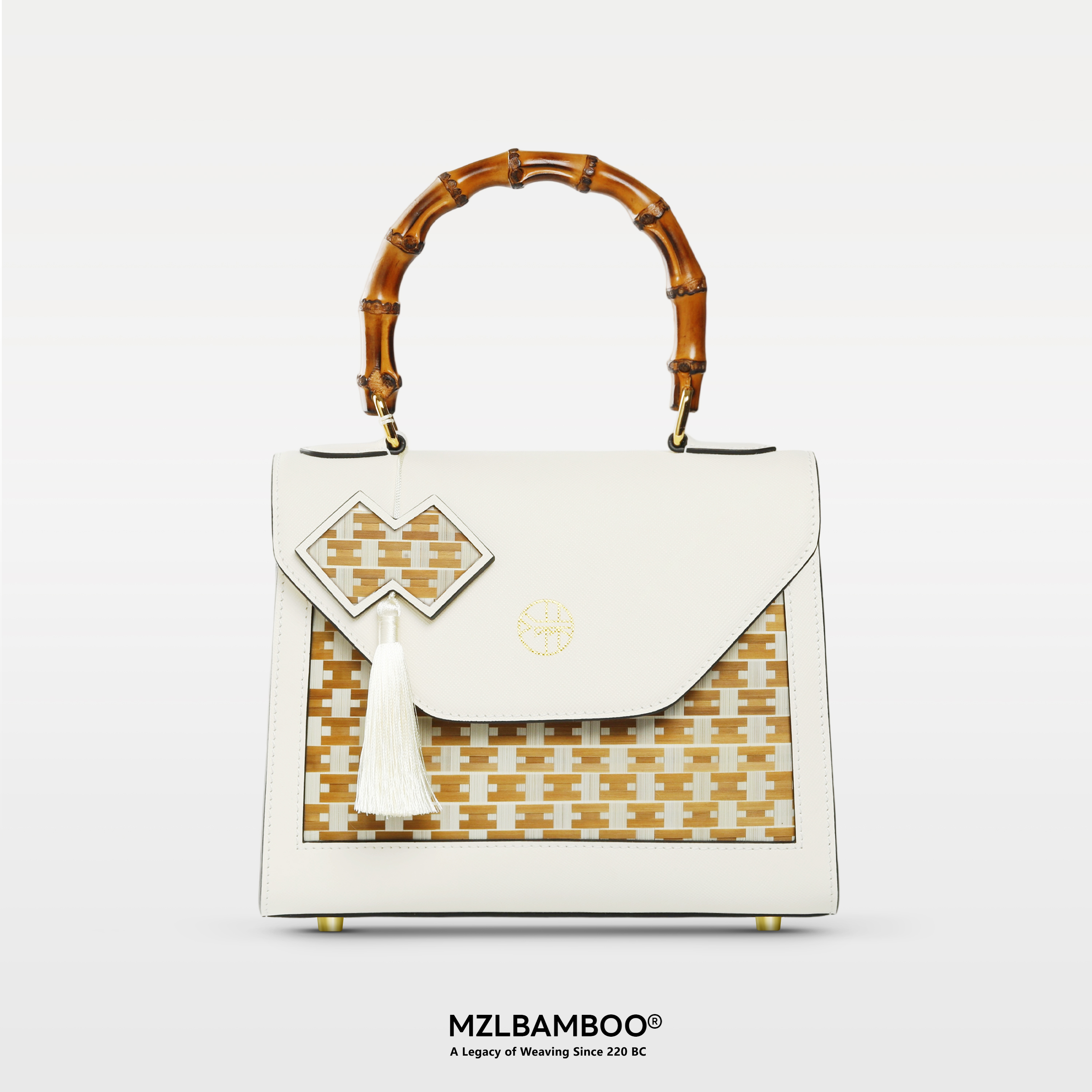 Bamboo Handbag Women's Leather Bag High-quality Leather