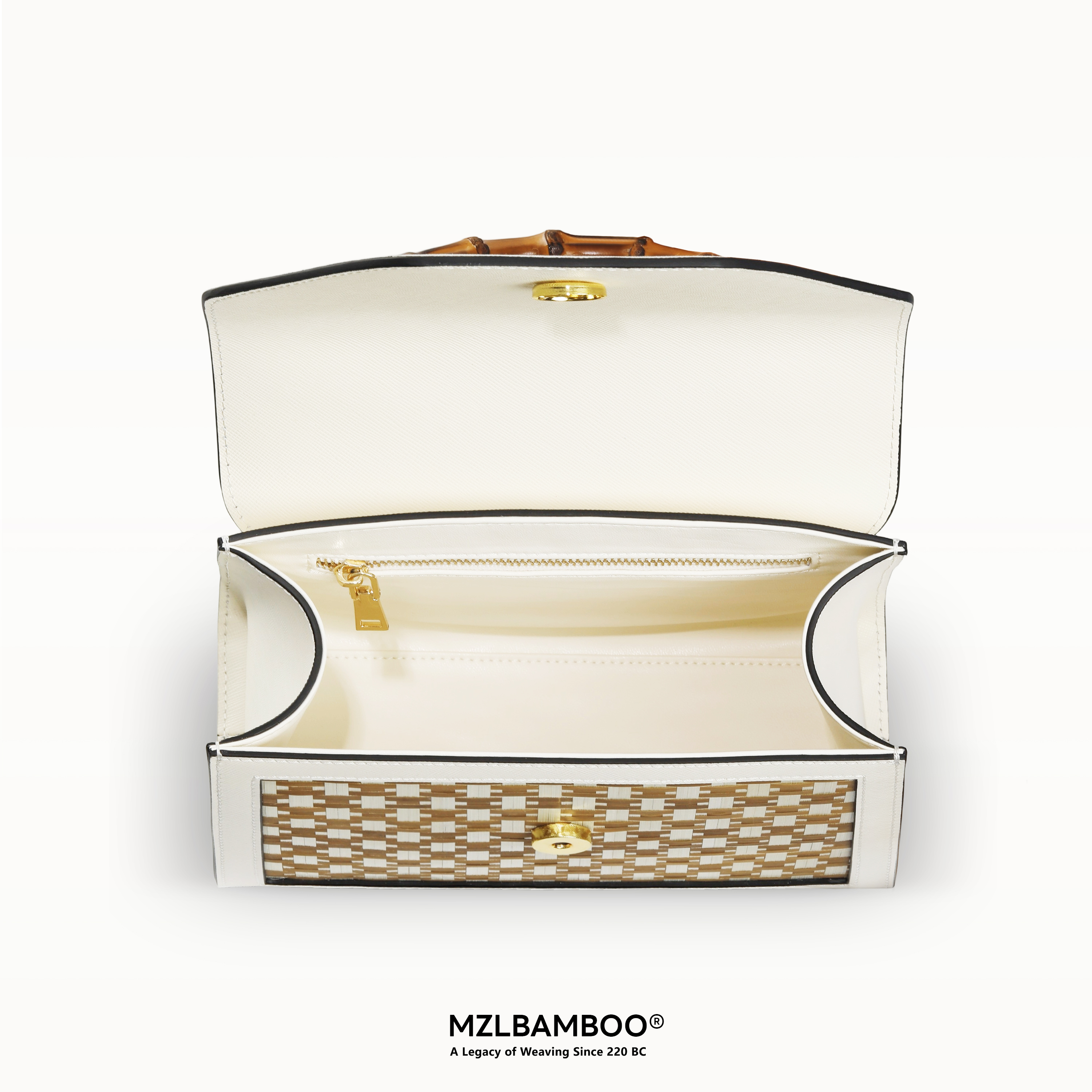 Bamboo Handbag Women's Leather Bag High-quality Leather