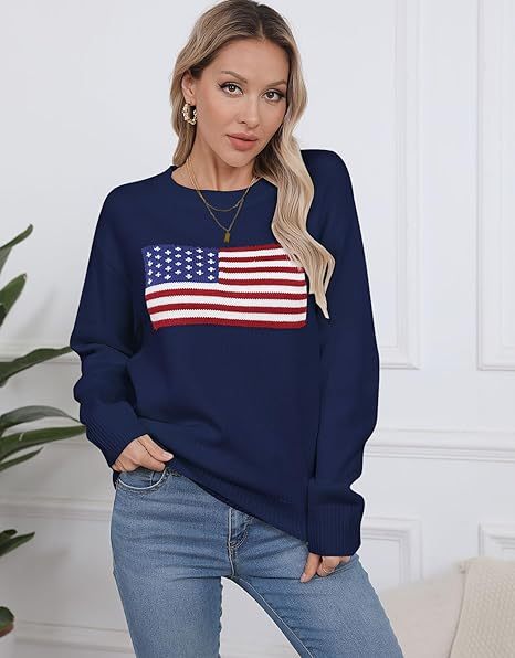 Women's fine knit long-sleeved crew neck pullover sweater