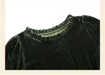 Robe élégante en velours pour femme