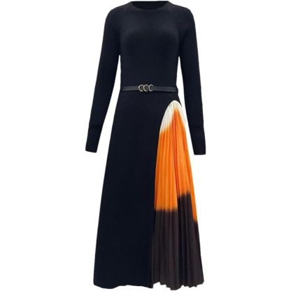 Robe en maille extensible pour femme