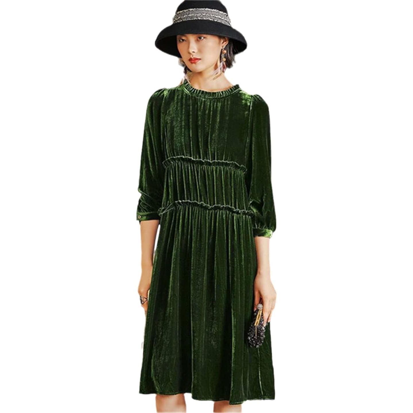 Robe élégante en velours pour femme