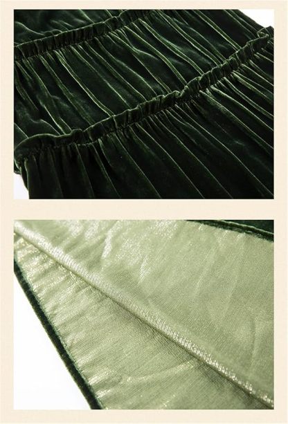 Robe élégante en velours pour femme