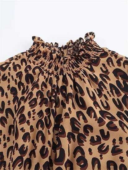 Robe pull à imprimé léopard rétro européen et américain pour femme