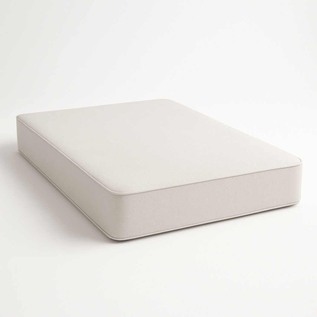 Colchón rectangular de espuma viscoelástica blanca, 200x150x20 cm-Villageforms