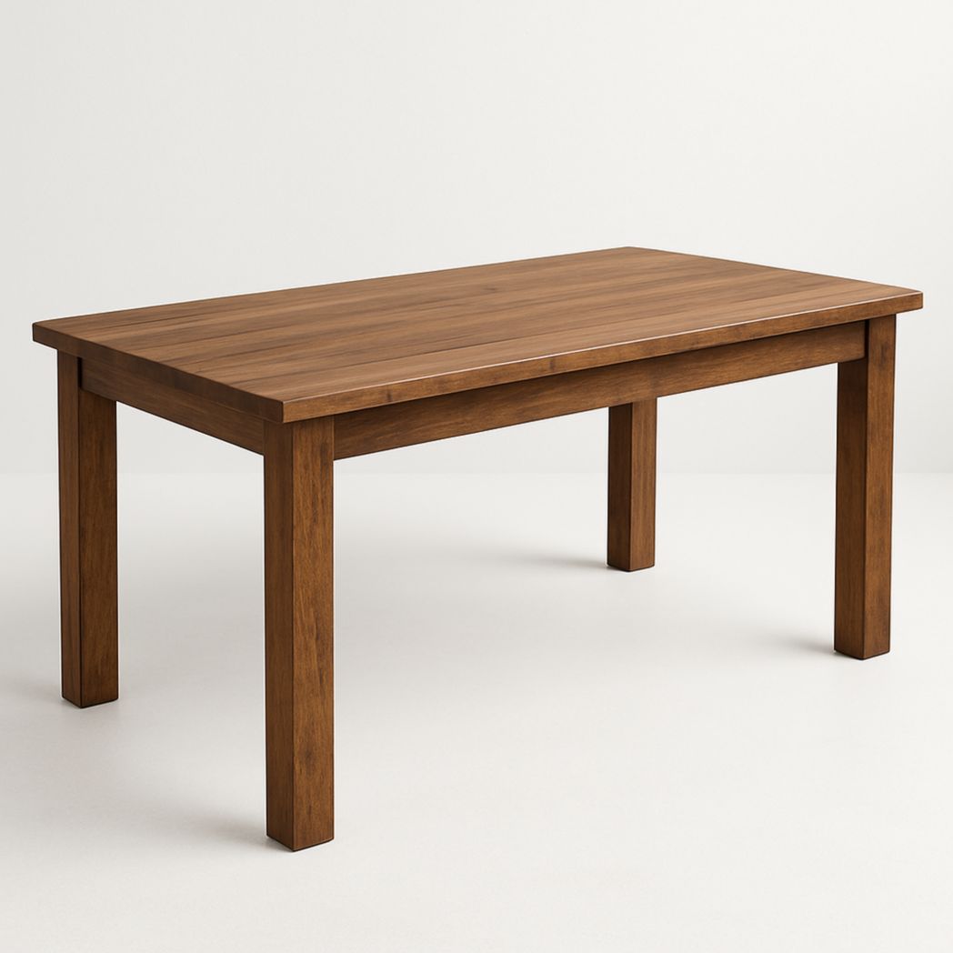 Mesa de Comedor Rectangular Madera de Roble Marrón 140x85x75cm-Villageforms