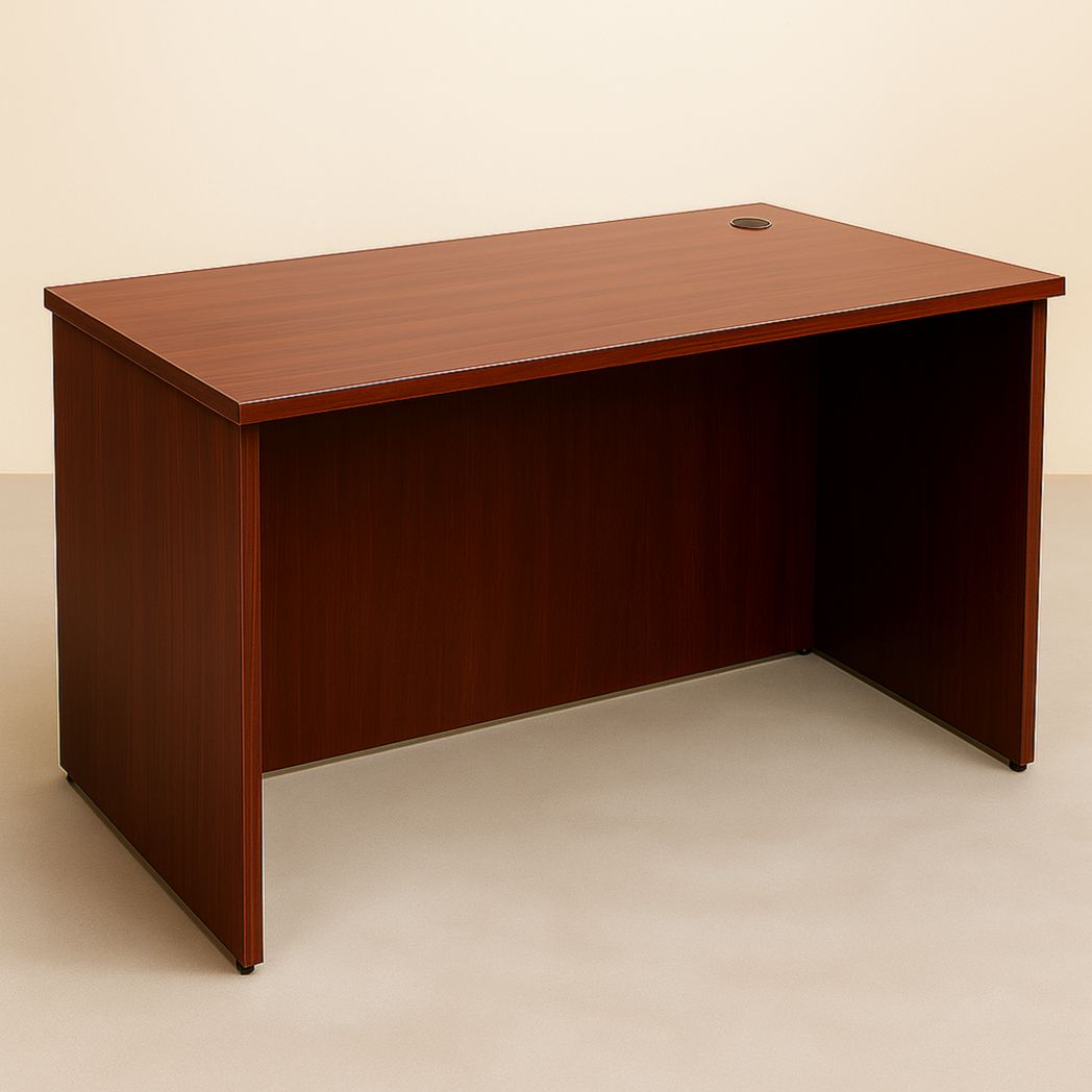 Escritorio rectangular marrón, tablero de partículas, 120x60x75 cm-Villageforms