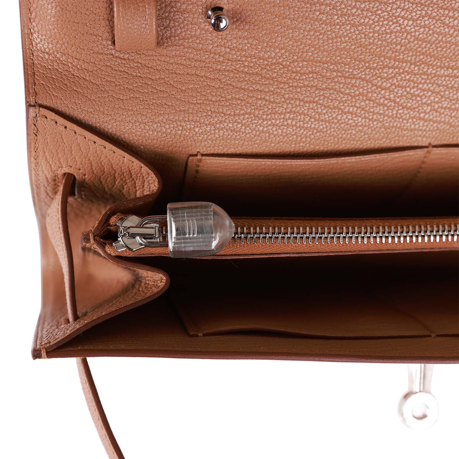 H Kelly Wallet To Go Quebracho Chevre Palladium Hardware