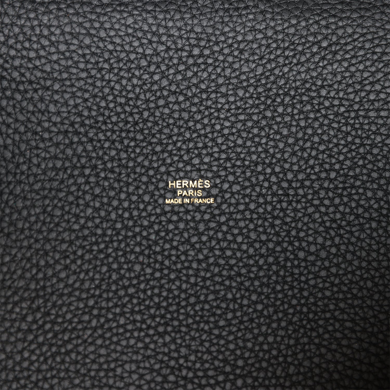 H Picotin Lock 22 Black Clemence Gold Hardware