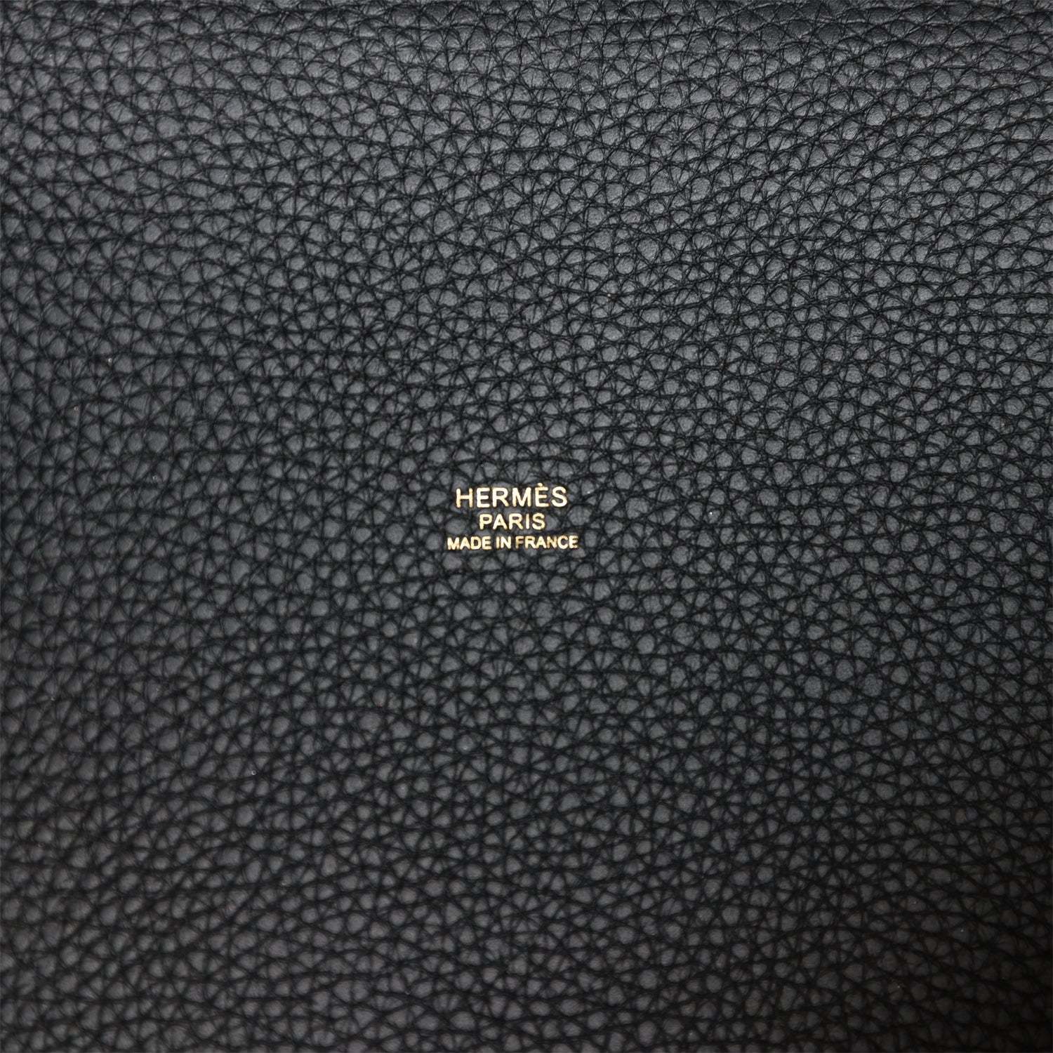 H Picotin Lock 22 Black Clemence Gold Hardware