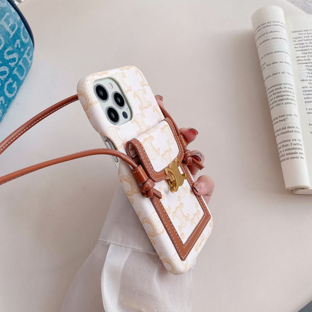white-celine-iphone-case-with-card-holder-lh240109-3040