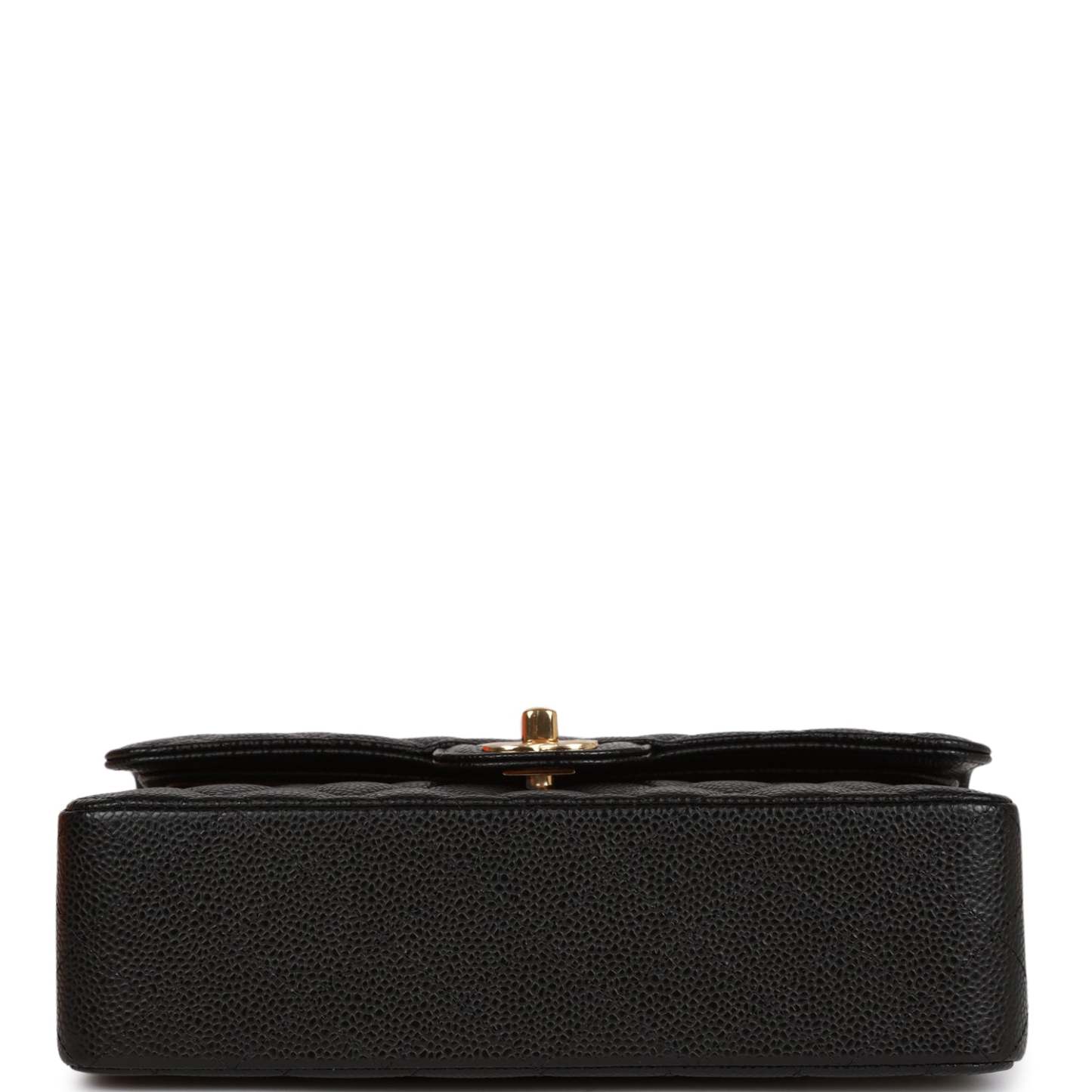 CC Small Classic Double Flap Black Caviar Gold Hardware